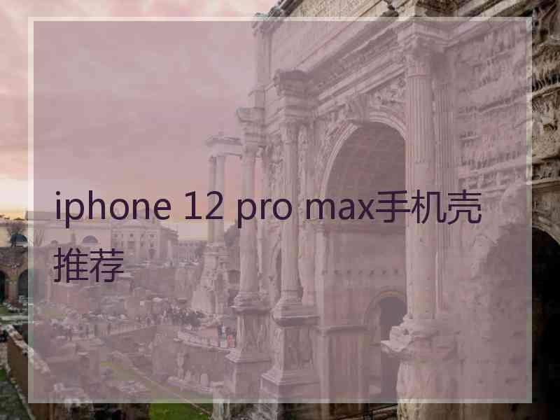 iphone 12 pro max手机壳推荐