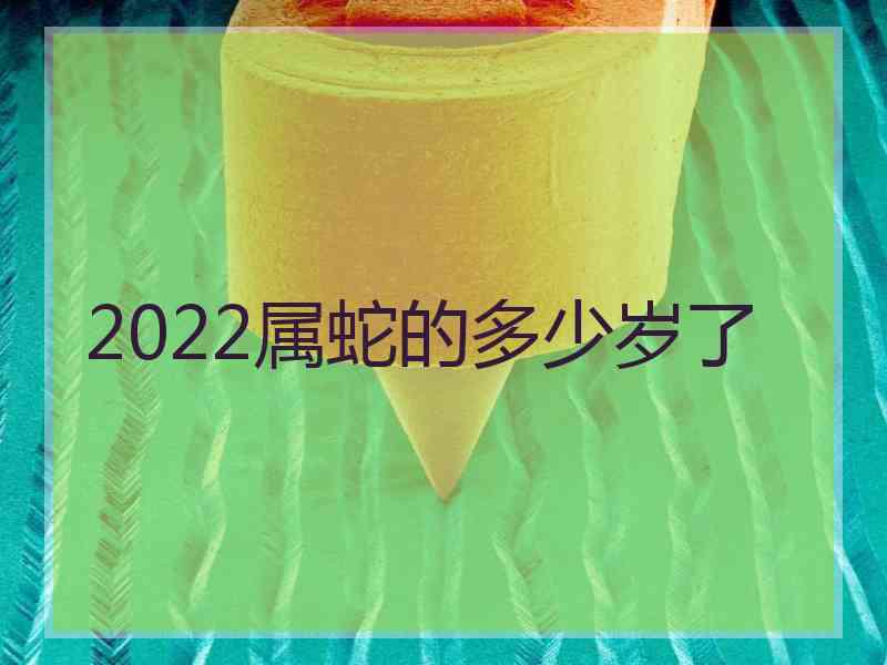 2022属蛇的多少岁了