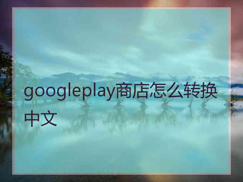 googleplay商店怎么转换中文