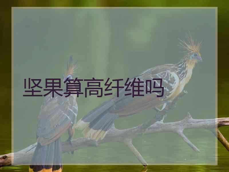 坚果算高纤维吗