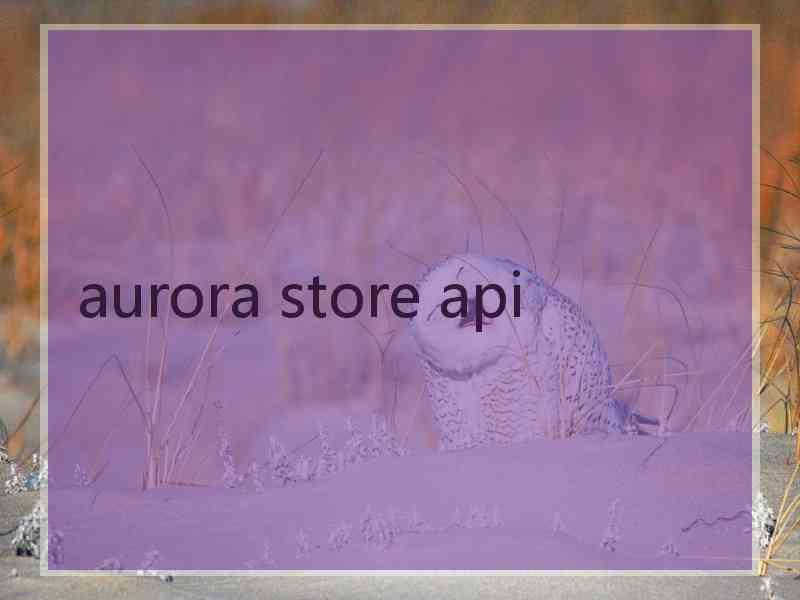 aurora store api