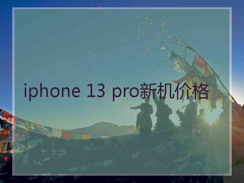 iphone 13 pro新机价格