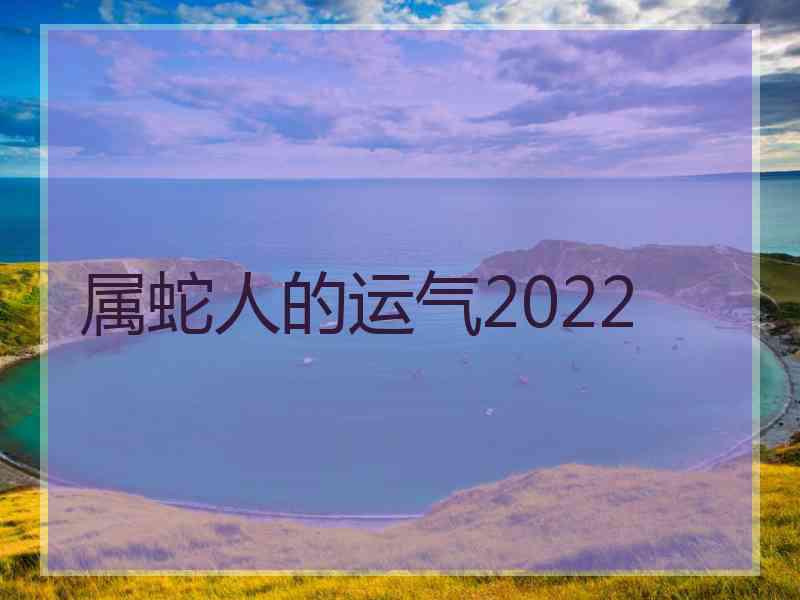 属蛇人的运气2022