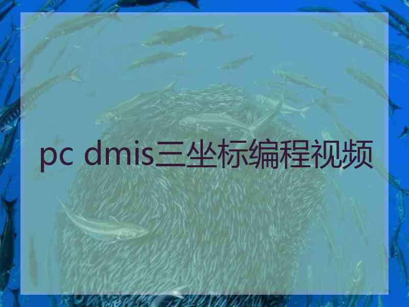 pc dmis三坐标编程视频