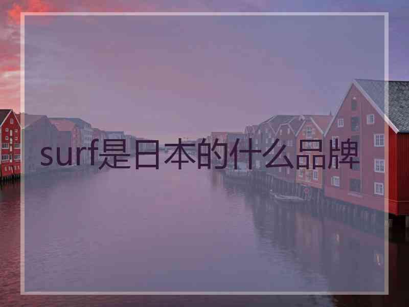 surf是日本的什么品牌