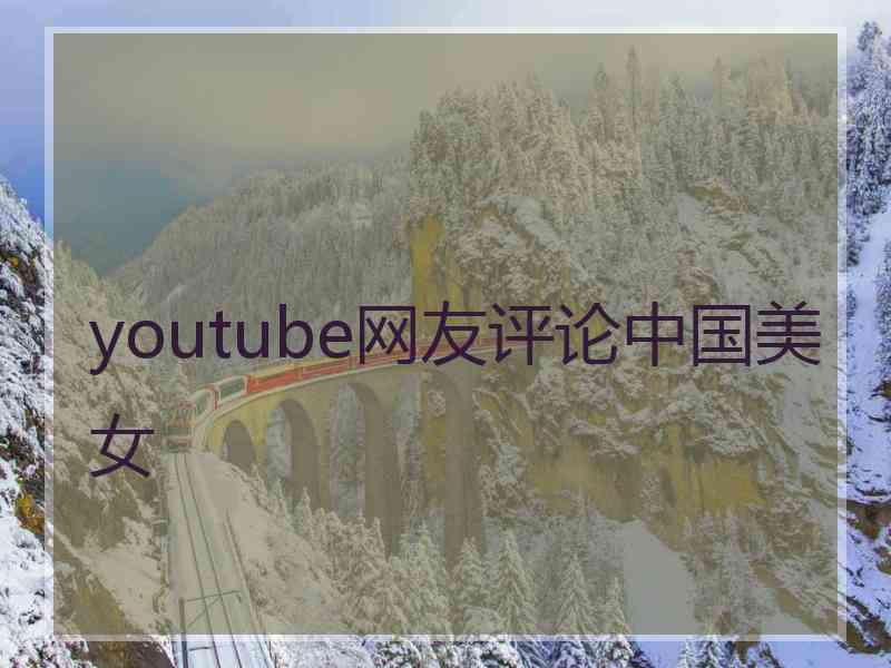 youtube网友评论中国美女