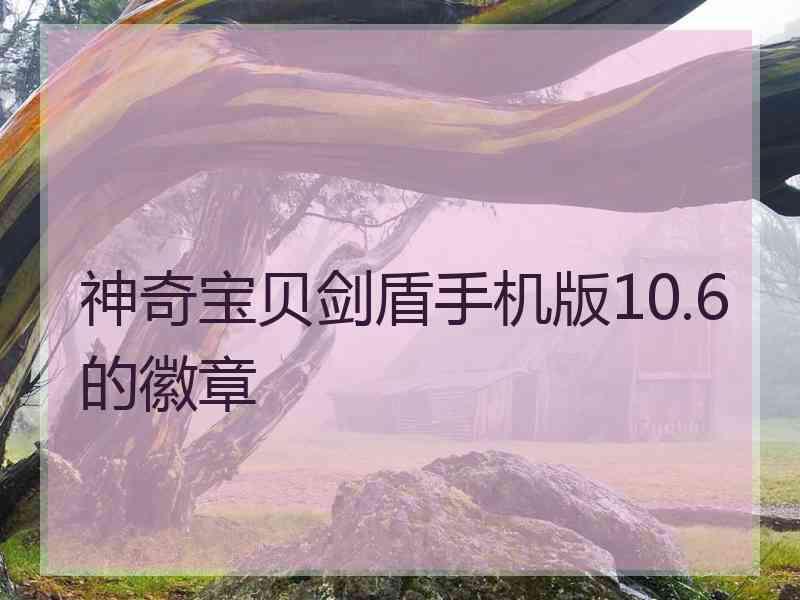 神奇宝贝剑盾手机版10.6的徽章