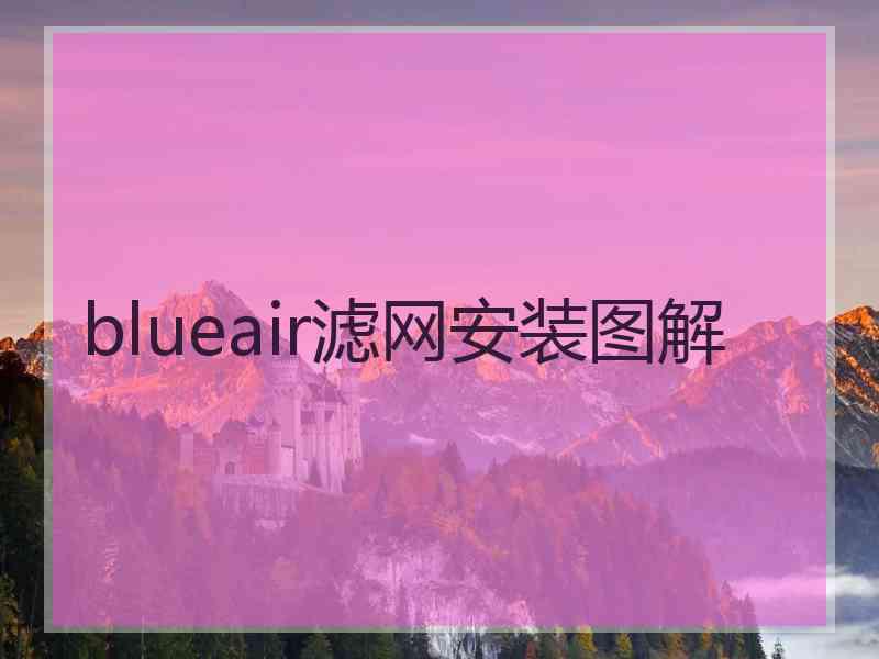 blueair滤网安装图解