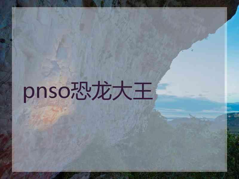 pnso恐龙大王