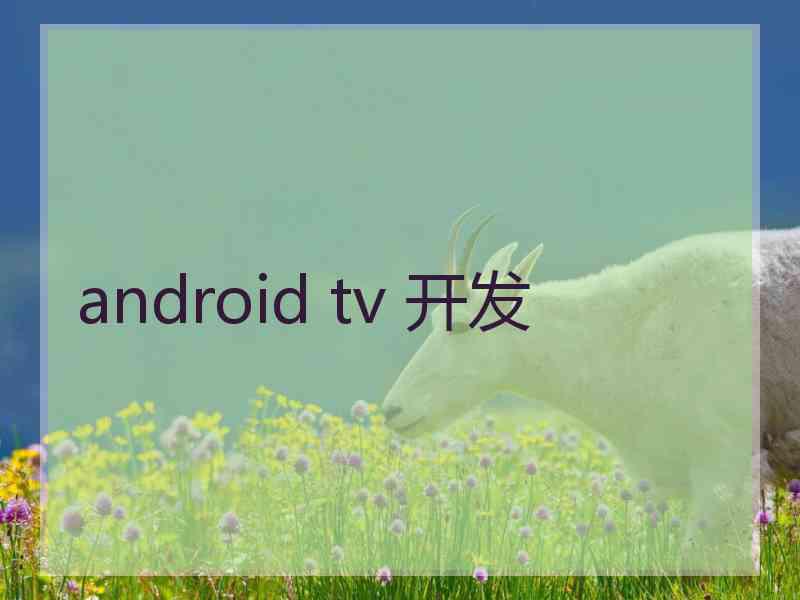 android tv 开发