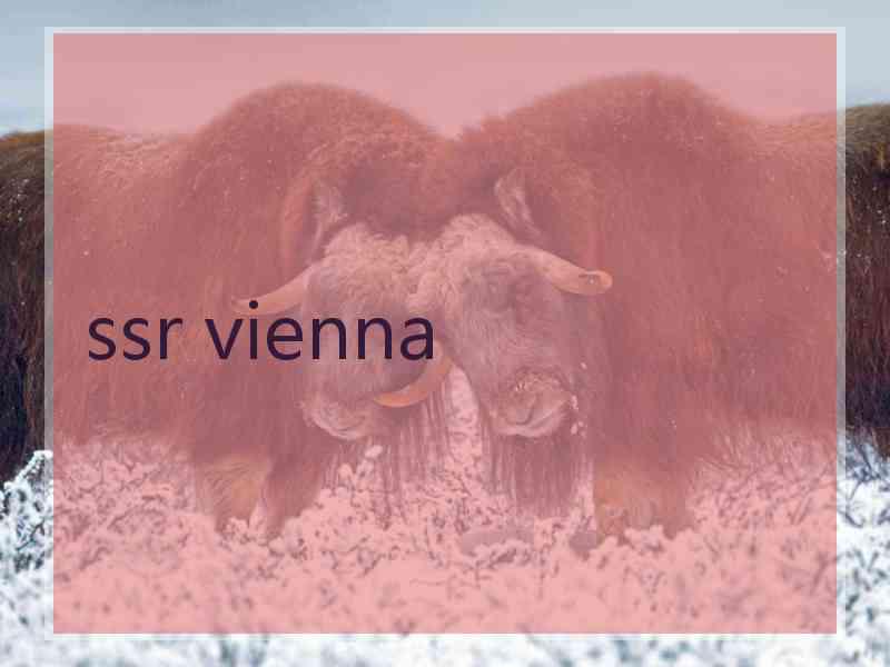 ssr vienna