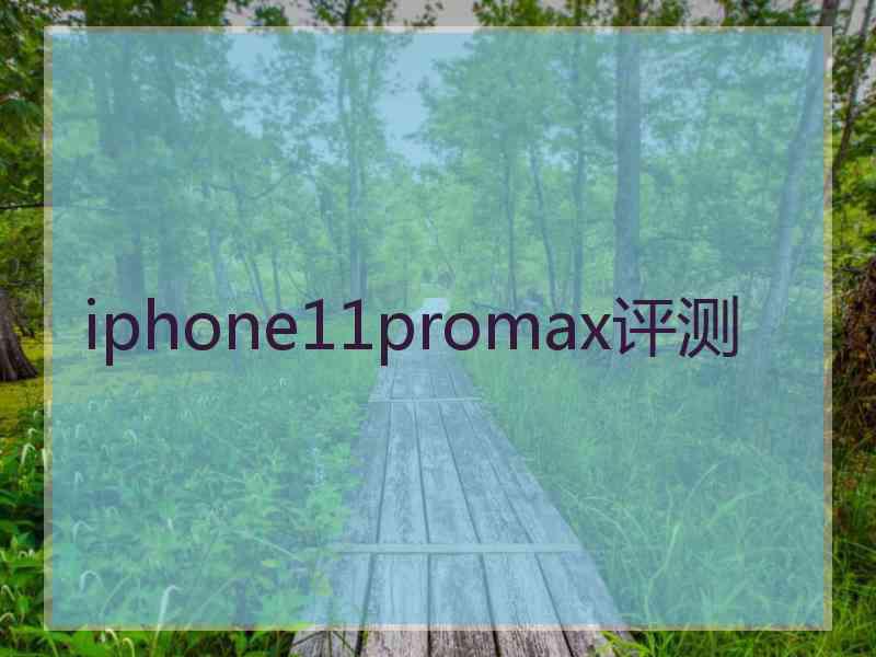 iphone11promax评测