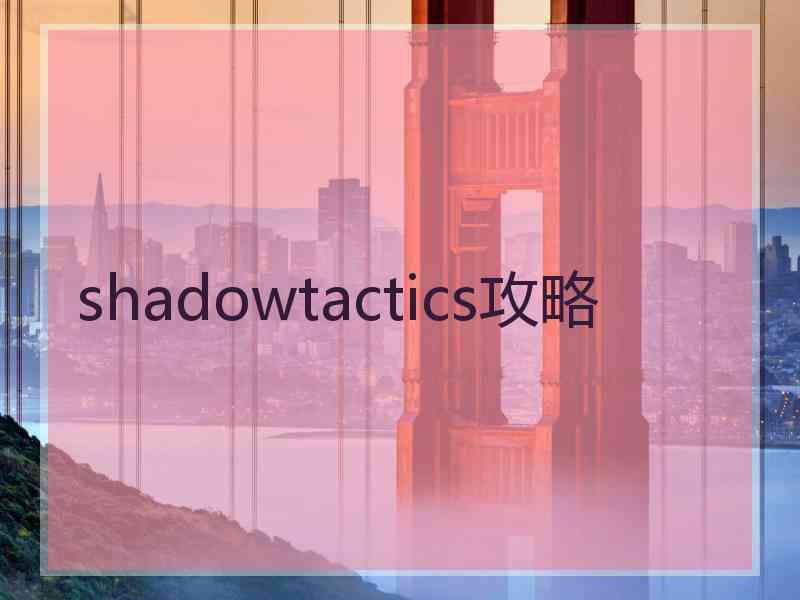 shadowtactics攻略