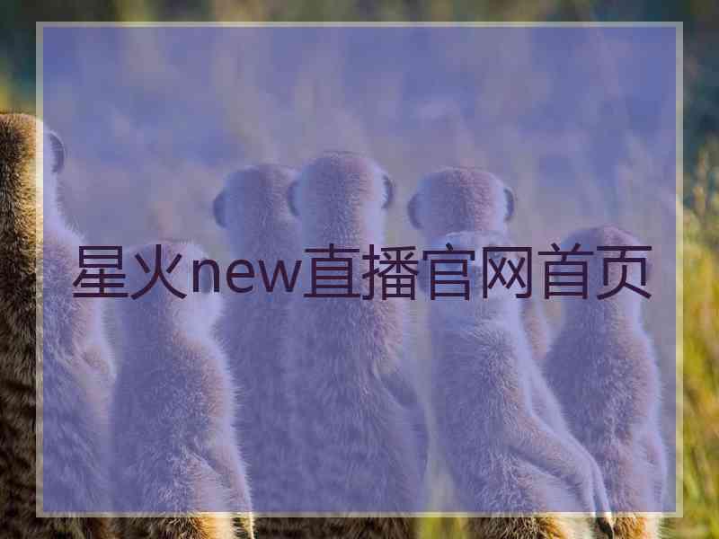 星火new直播官网首页