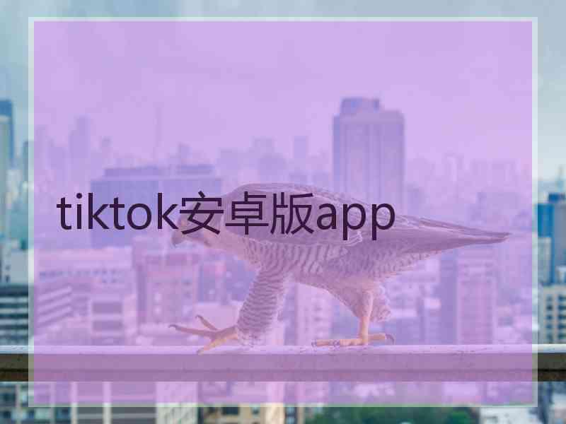 tiktok安卓版app