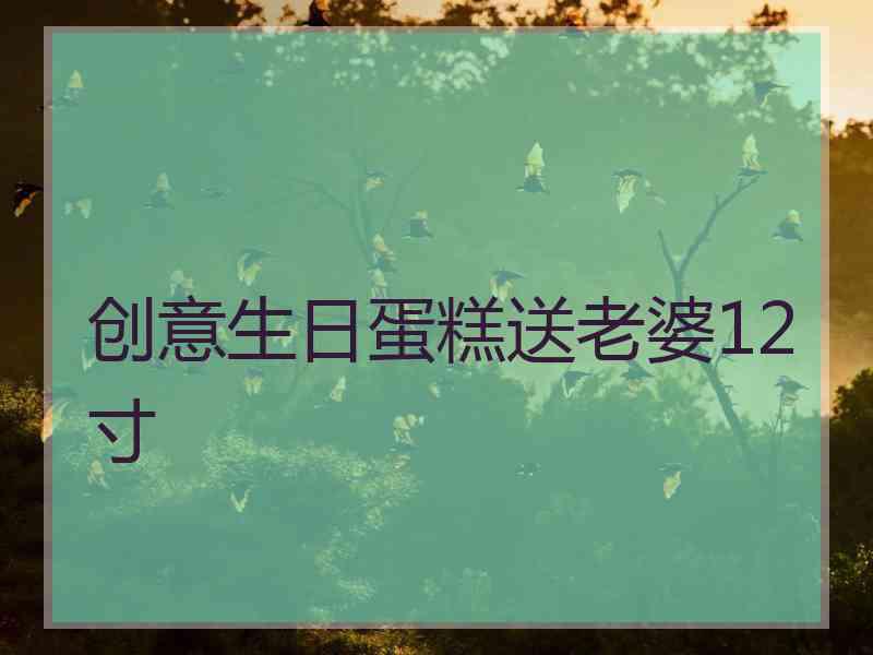 创意生日蛋糕送老婆12寸