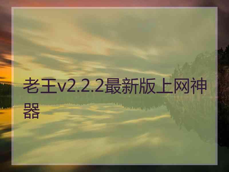 老王v2.2.2最新版上网神器