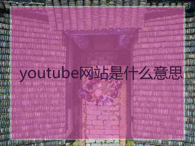 youtube网站是什么意思