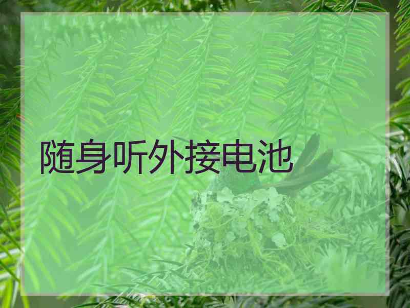 随身听外接电池