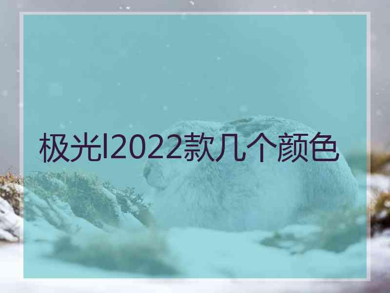 极光l2022款几个颜色