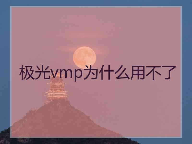 极光vmp为什么用不了