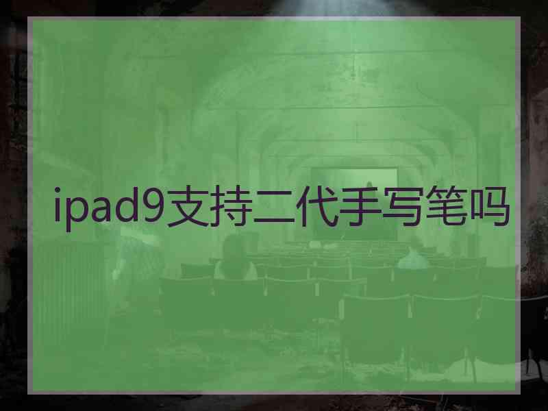 ipad9支持二代手写笔吗