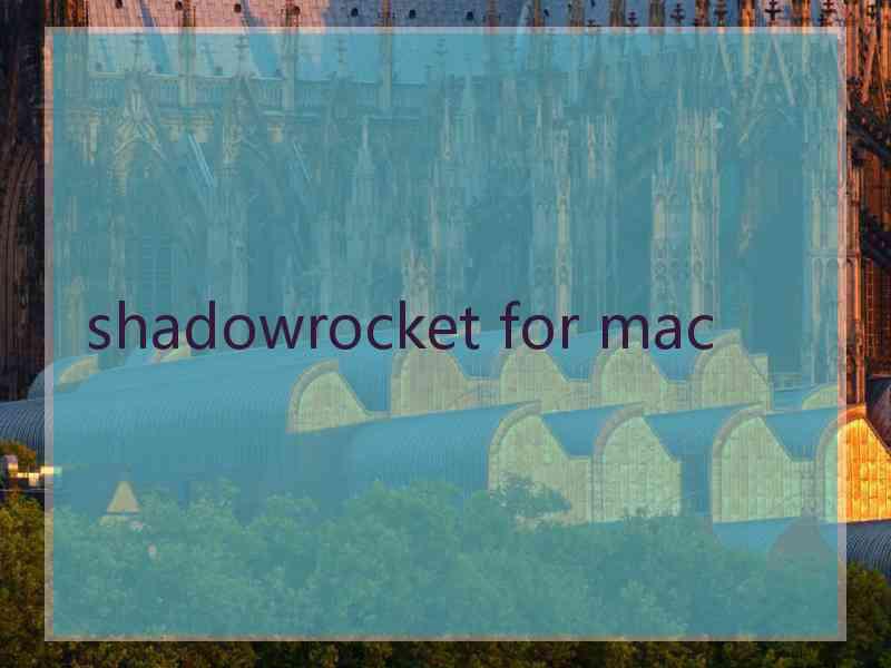 shadowrocket for mac