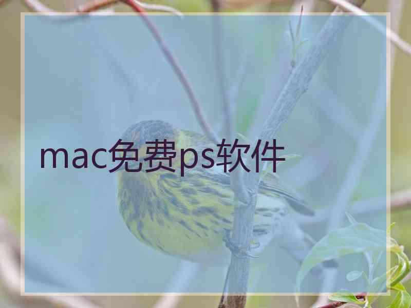 mac免费ps软件