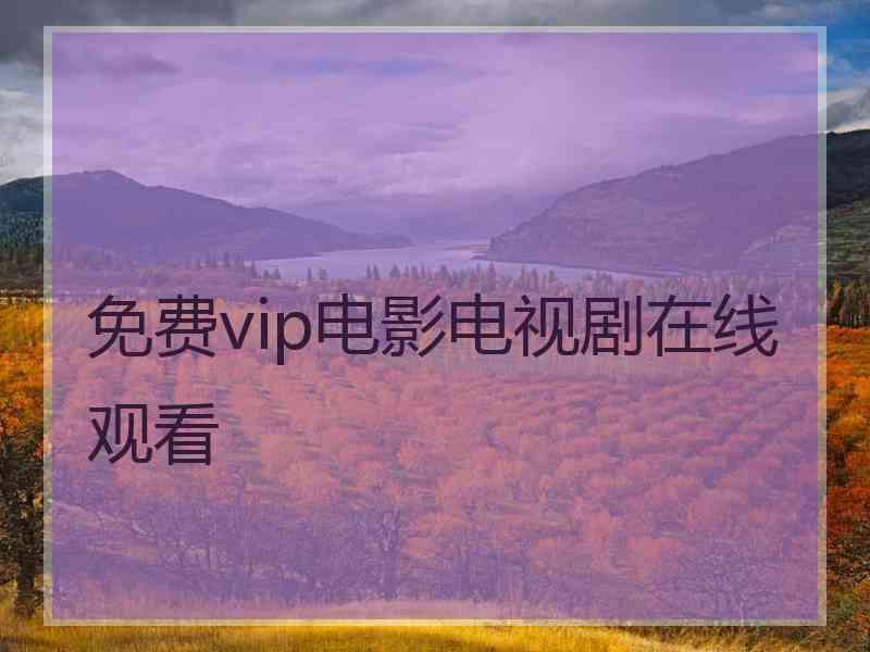 免费vip电影电视剧在线观看