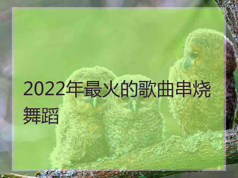 2022年最火的歌曲串烧舞蹈