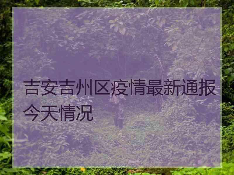 吉安吉州区疫情最新通报今天情况