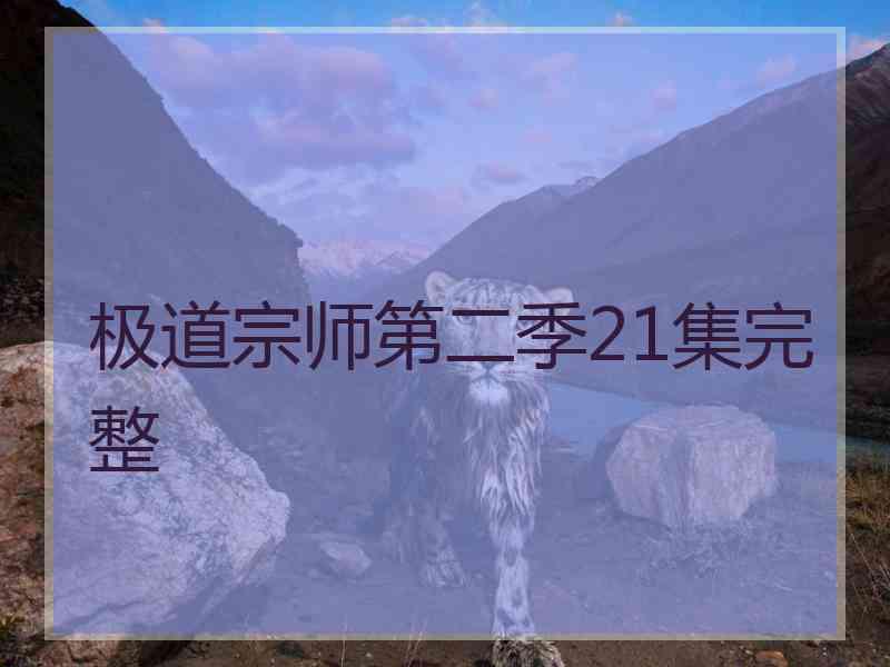 极道宗师第二季21集完整