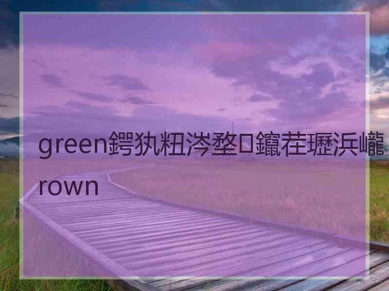 green鍔犱粈涔堥鑹茬瓑浜巄rown