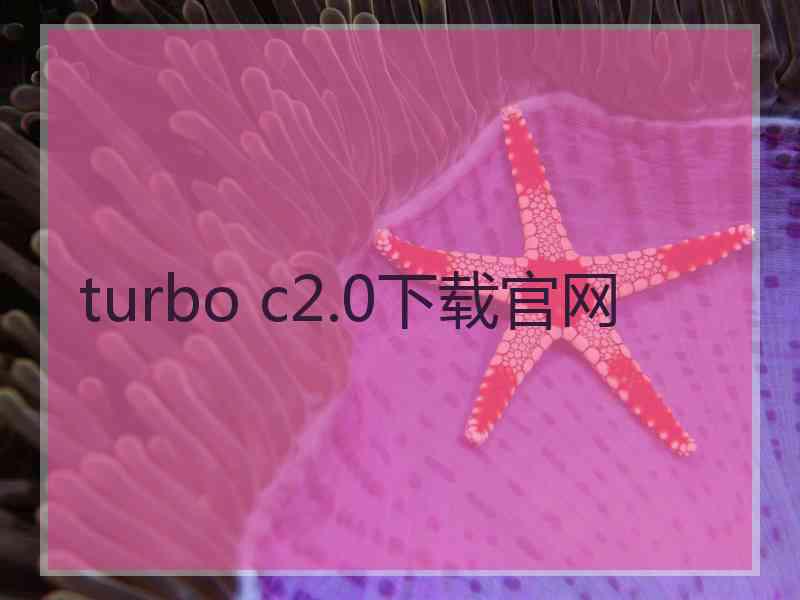 turbo c2.0下载官网