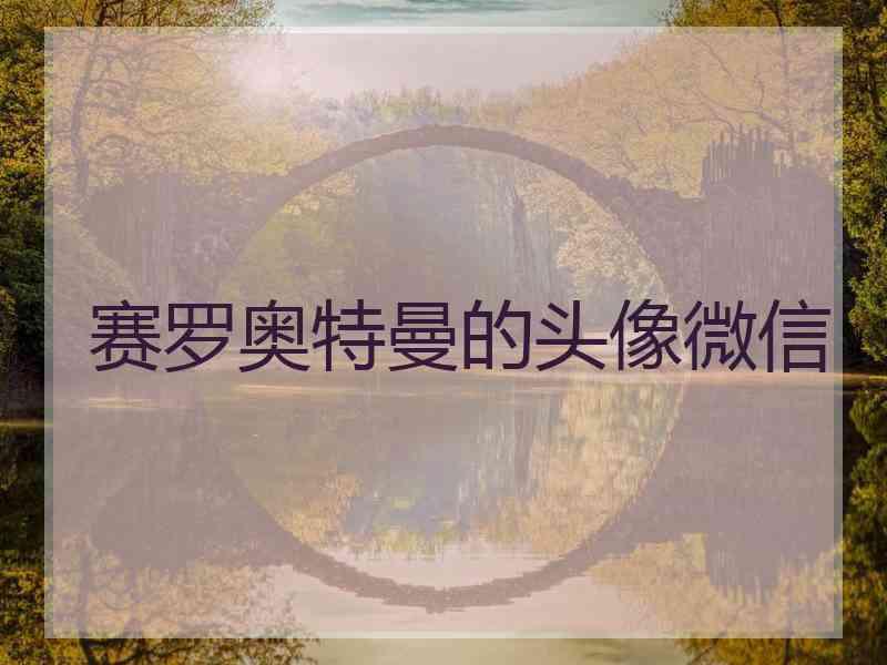 赛罗奥特曼的头像微信