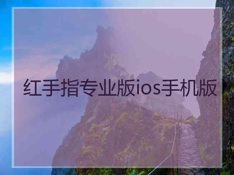 红手指专业版ios手机版