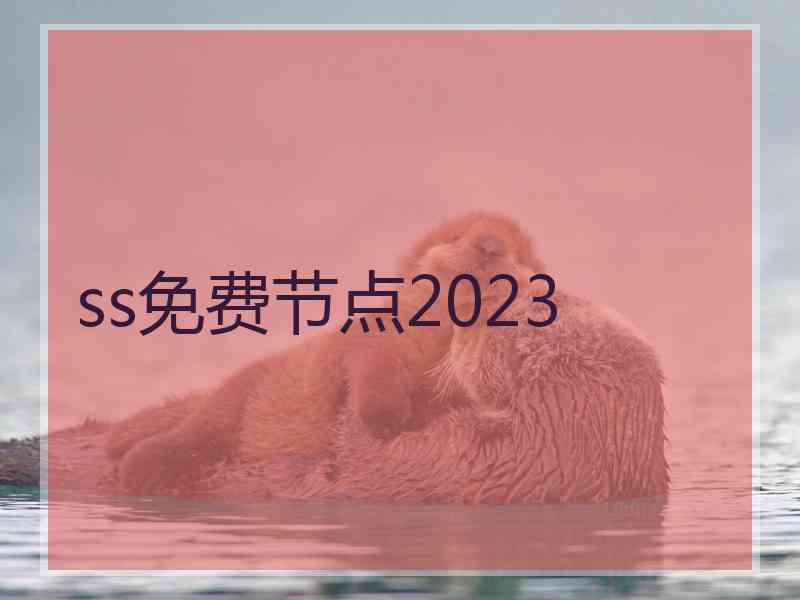 ss免费节点2023