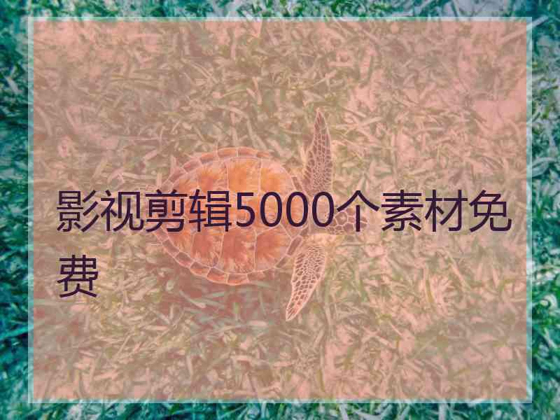 影视剪辑5000个素材免费