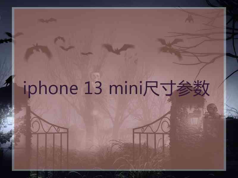 iphone 13 mini尺寸参数