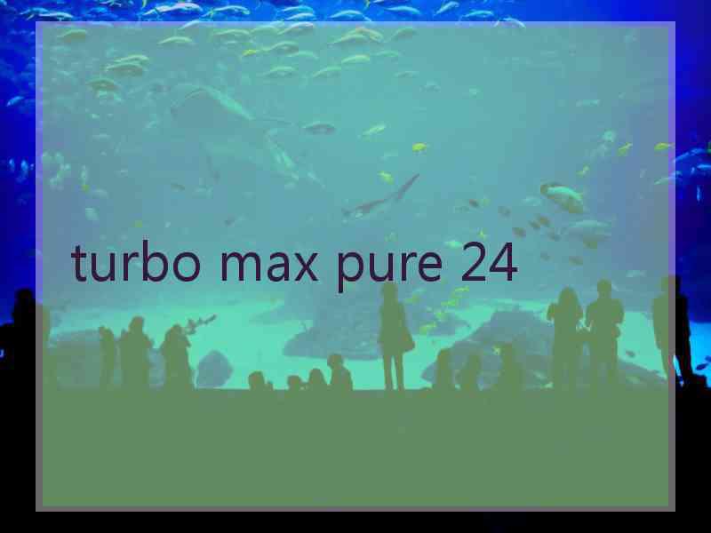 turbo max pure 24