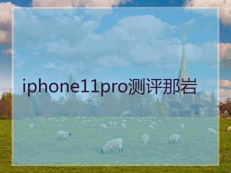 iphone11pro测评那岩