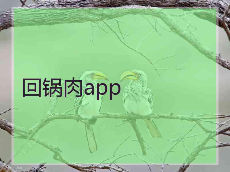 回锅肉app