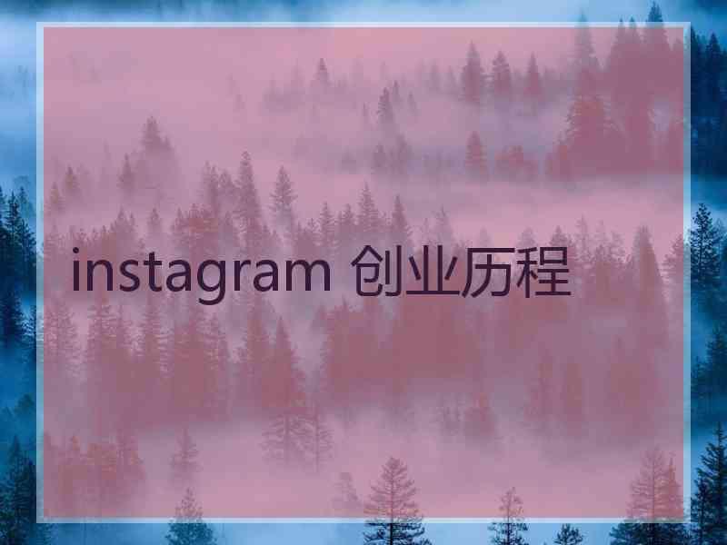 instagram 创业历程