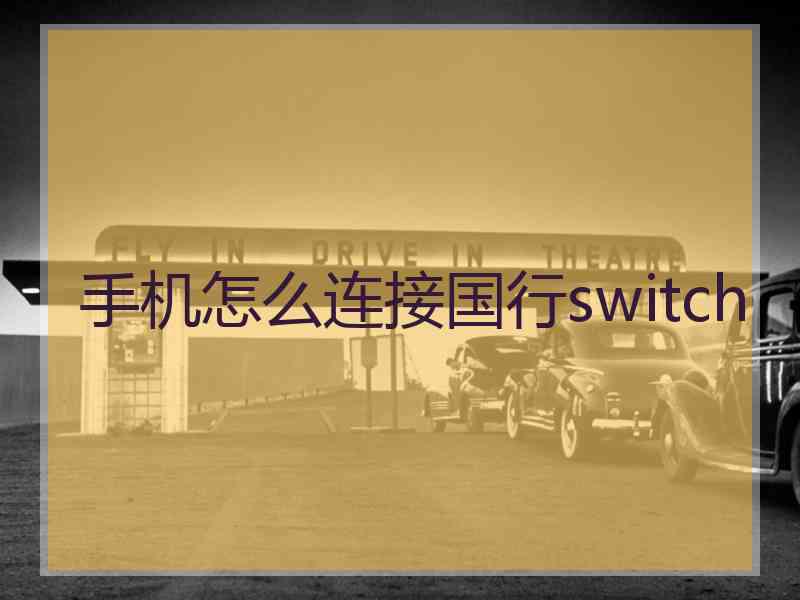 手机怎么连接国行switch