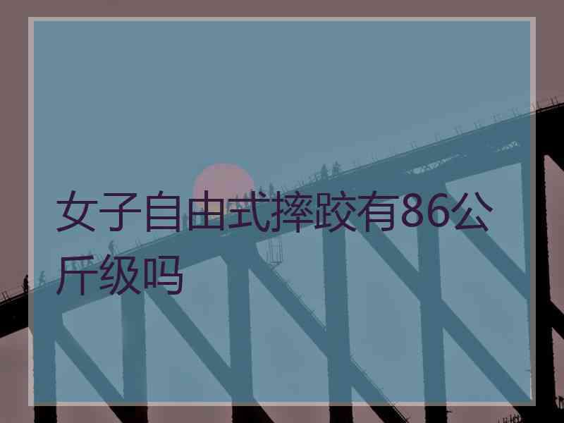 女子自由式摔跤有86公斤级吗