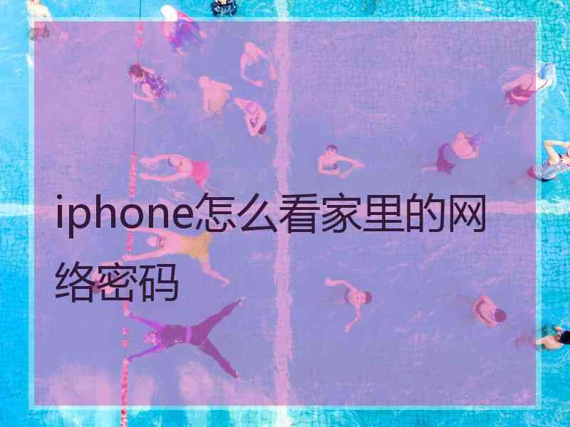 iphone怎么看家里的网络密码