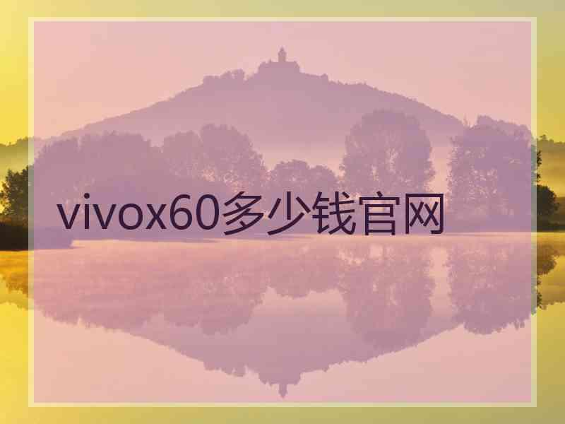 vivox60多少钱官网