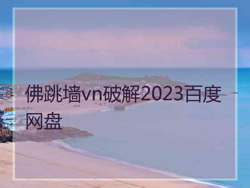 佛跳墙vn破解2023百度网盘