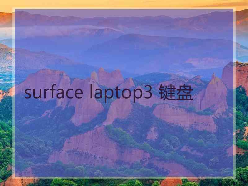 surface laptop3 键盘