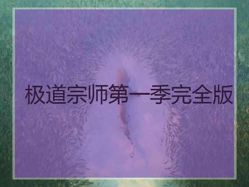 极道宗师第一季完全版